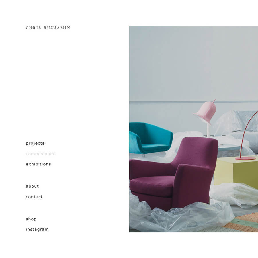 Chris Bunjamin website design